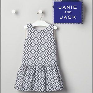 JANIE AND JACK Sleeveless Drop Waist Dress  12-18M